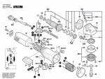 Bosch 0 601 805 573 Gws 14-125Ce Angle Grinder 230 V / Eu Spare Parts